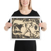 Tahitian Carrying Bananas - Paul Gauguin - 1898–99 - Matte Paper Framed Poster Museum quality 7797834