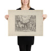 A Woman Showing Bulls to a Man - Léon Davent - ca. 1540–45 - Photo Paper Poster Museum quality 7798178