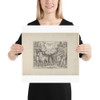 A Woman Showing Bulls to a Man - Léon Davent - ca. 1540–45 - Photo Paper Poster Museum quality 7798178