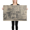 Coronation Regalia Carried in Procession at Saint-Denis - Gabriel de Saint-Aubin - 1775 - Paper Poster Museum quality 7798513