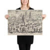 De Blauwe Huyck (The Blue Hood) - Theodoor Galle - 1571–1633 - Photo Paper Poster Museum quality 7797199