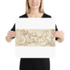 Design for a Frieze with Grotesques - Andrés de Melgar - ca. 1545–60 - Photo Paper Poster Museum quality 7798288