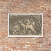 Two satyrs placing Silenus on a braying mule and a third satyr at left - Anonymous, Italian, 16th to early 17th century - ca. 1515–1600 - Matte Paper Framed Poster Museum quality 7795374