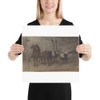 Women in a Carriage - Constantin Guys - 19th century - Paper Poster Museum quality 7799032