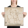 Man on Horseback with Attendant - Francesco Allegrini - 1624–63 - Paper Poster Museum quality 7797326
