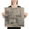 Coronation Regalia Carried in Procession at Saint-Denis - Gabriel de Saint-Aubin - 1775 - Photo Paper Poster Museum quality 7798534