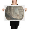 Architectural fantasy - Jean Henri Alexandre Pernet - late 18th century - Matte Paper Framed Poster Museum quality 7796971