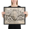 Allegory in Honor of Cardinal Richelieu - Charles Le Brun - 1641 - Matte Paper Framed Poster Museum quality 7798270