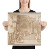 Unidentified Subject:  Figures before a Palace or Temple - Francesco Allegrini - 1624–63 - Photo Paper Poster Museum quality 7797211