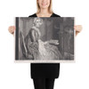The Moment of Meditation - Louis Surugue - 1747 - Photo Paper Poster Museum quality 7797609