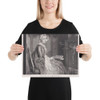 The Moment of Meditation - Louis Surugue - 1747 - Photo Paper Poster Museum quality 7797609
