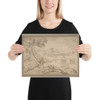 Landscape with an Old Woman Holding a Spindle - Domenico Campagnola - 1500–1564 - Photo Paper Poster Museum quality 7796863
