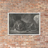 Lion of the Atlas Mountains - Eugène Delacroix - 1829–30 - Matte Paper Framed Poster Museum quality 7799234