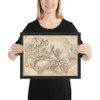 Allegorical Figure of Study - Francesco Solimena - 1657–1747 - Matte Paper Framed Poster Museum quality 7795368