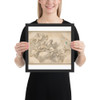 Allegorical Figure of Study - Francesco Solimena - 1657–1747 - Matte Paper Framed Poster Museum quality 7795368