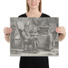 A Literary Fellow Meditating - Anonymous - 1821 - Canvas Museum quality 7798957