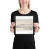 Farm Buildings with Water Mill - Jean Honoré Fragonard - n.d. - Matte Paper Framed Poster Museum quality 7796879