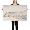 Farm Buildings with Water Mill - Jean Honoré Fragonard - n.d. - Matte Paper Framed Poster Museum quality 7796879