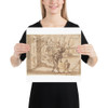 Aeneas Carrying Anchises in the Burning of Troy - Francesco Allegrini - 1624–63 - Photo Paper Poster Museum quality 7797460
