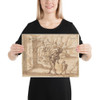 Aeneas Carrying Anchises in the Burning of Troy - Francesco Allegrini - 1624–63 - Photo Paper Poster Museum quality 7797460