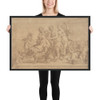 Engraver's Copy After The Toilet of Venus - Francesco Albani - 17th century - Matte Paper Framed Poster Museum quality 7797519