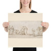 Groups of Men Talking - Stefano della Bella - 1610–64 - Photo Paper Poster Museum quality 7797057
