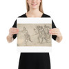 Soldiers Running - Anonymous, Italian, 16th century - 16th century - Paper Poster Museum quality 7797689
