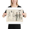 Uniforms of the civil guard in Courtray, Belgium - Auguste Raffet - 1832 - Photo Paper Poster Museum quality 7798654