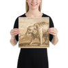 Elephant in a Landscape - Giovanni Domenico Tiepolo - 1727–1804 - Paper Poster Museum quality 7794984