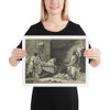 Les funérailles de Miltiade - Pierre Peyron - n.d. - Matte Paper Framed Poster Museum quality 7796928