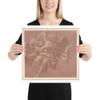 Putto and Angel Holding a Banderole. - Antonio Franchi (Il Lucchese) - 1706 - Photo Paper Poster Museum quality 7796064