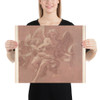 Putto and Angel Holding a Banderole. - Antonio Franchi (Il Lucchese) - 1706 - Photo Paper Poster Museum quality 7796064