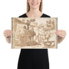 Landscape with Figures: The Silver Age - Francesco Allegrini - 1624–63 - Paper Poster Museum quality 7797463