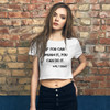 If you can dream it, you can do it. - Walt Disney - Women's Crop Tee Motivational quotes 7800192