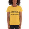 The secret of getting ahead is getting started. - Mark Twain - Ladies Cotton Short Sleeve T-Shirt Motivational quotes 7800286