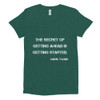 The secret of getting ahead is getting started. - Mark Twain - Women's Tri-Blend T-Shirt Motivational quotes 7800304
