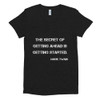 The secret of getting ahead is getting started. - Mark Twain - Women's Tri-Blend T-Shirt Motivational quotes 7800304