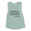 The secret of getting ahead is getting started. - Mark Twain - Women's Flowy Muscle Tank Motivational quotes 7800348
