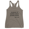 The secret of getting ahead is getting started. - Mark Twain - Ladies Triblend Racerback Tank Motivational quotes 7800317