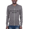 Be a voice, not an echo. - Unisex Triblend Lightweight Zip Hoodie Motivational quotes 7801402