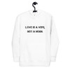 Love is a verb, not a noun. - Unisex Hoodie Motivational quotes 7801870