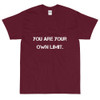 You are your own limit. - Ultra Cotton T-Shirt Motivational quotes 7800546