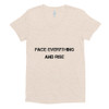 Face everything and rise - Women's Tri-Blend T-Shirt Motivational quotes 7800843