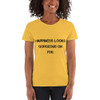Happiness looks gorgeous on you. - Ladies Cotton Short Sleeve T-Shirt Motivational quotes 7800601