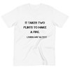 It takes two flints to make a fire. - Louisa May Alcott - Unisex Organic T-Shirt Motivational quotes 7801746