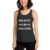 Believe. Achieve. Succeed. - Women's Tri-Blend Racerback Tank Motivational quotes 7800818