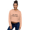 Fall seven, stand up eight. - Women's Fleece Crop Hoodie Motivational quotes 7801545