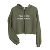Fall seven, stand up eight. - Women's Fleece Crop Hoodie Motivational quotes 7801545