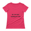 Be the best version of you. - Ladies Sheer Scoopneck T-Shirt Motivational quotes 7800733