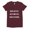 Believe. Achieve. Succeed. - Women's Tri-Blend T-Shirt Motivational quotes 7800869